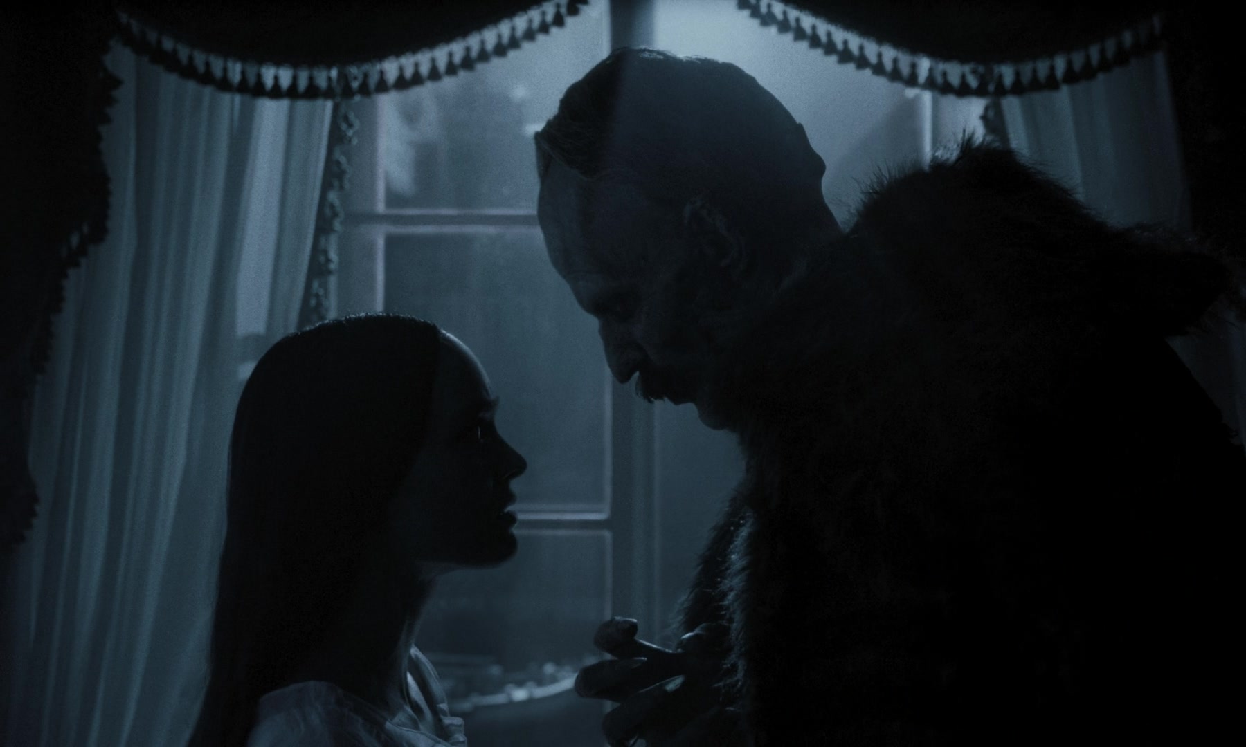 Lily-Rose Depp and Bill Skarsgård in Nosferatu (2024)